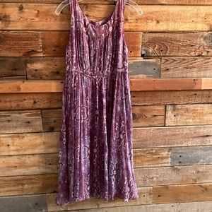Alfani silk purple dresss